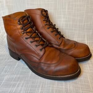 Wolverine 1000 Mile Wingtip Addison Brown Leather Work Boots Mens Size 15